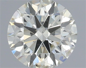 Picture of Natural Diamond 0.51 Carats, Round with Excellent Cut, J Color, SI2 Clarity and Certified by IGI