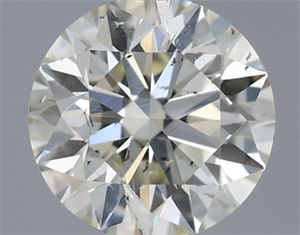 Picture of Natural Diamond 0.50 Carats, Round with Excellent Cut, J Color, SI2 Clarity and Certified by IGI