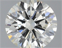 Natural Diamond 0.50 Carats, Round with Excellent Cut, J Color, SI1 Clarity and Certified by IGI