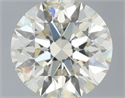 Natural Diamond 0.50 Carats, Round with Excellent Cut, J Color, SI2 Clarity and Certified by IGI