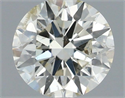 Natural Diamond 0.50 Carats, Round with Excellent Cut, J Color, SI2 Clarity and Certified by IGI