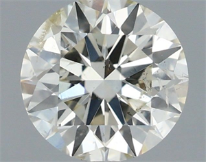Picture of Natural Diamond 0.50 Carats, Round with Excellent Cut, J Color, SI2 Clarity and Certified by IGI