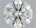 Natural Diamond 0.55 Carats, Round with Excellent Cut, J Color, SI2 Clarity and Certified by IGI