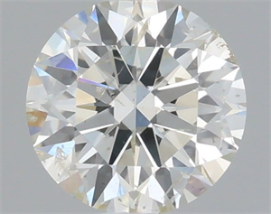 Picture of Natural Diamond 0.55 Carats, Round with Excellent Cut, J Color, SI2 Clarity and Certified by IGI