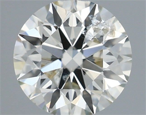 Picture of Natural Diamond 0.52 Carats, Round with Excellent Cut, J Color, I1 Clarity and Certified by IGI