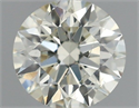 Natural Diamond 0.50 Carats, Round with Excellent Cut, K Color, SI2 Clarity and Certified by IGI