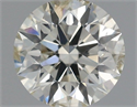 Natural Diamond 0.51 Carats, Round with Excellent Cut, K Color, SI2 Clarity and Certified by IGI