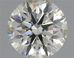 Picture of Natural Diamond 0.51 Carats, Round with Excellent Cut, K Color, SI2 Clarity and Certified by IGI