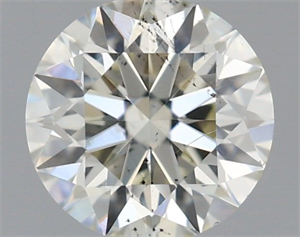 Picture of Natural Diamond 0.50 Carats, Round with Excellent Cut, K Color, SI2 Clarity and Certified by IGI