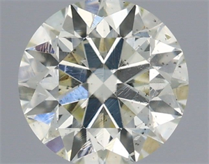 Picture of Natural Diamond 0.56 Carats, Round with Excellent Cut, K Color, SI2 Clarity and Certified by IGI