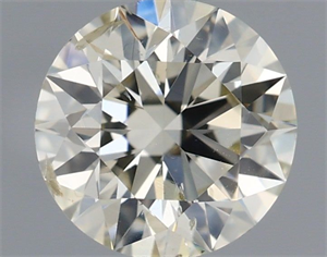 Picture of Natural Diamond 0.59 Carats, Round with Excellent Cut, K Color, SI2 Clarity and Certified by IGI