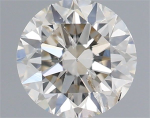 Picture of Natural Diamond 0.50 Carats, Round with Excellent Cut, K Color, SI2 Clarity and Certified by IGI