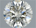 Natural Diamond 0.57 Carats, Round with Excellent Cut, L Color, SI1 Clarity and Certified by IGI