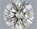Natural Diamond 0.51 Carats, Round with Excellent Cut, L Color, SI2 Clarity and Certified by IGI