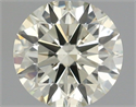Natural Diamond 0.52 Carats, Round with Excellent Cut, N Color, SI1 Clarity and Certified by IGI