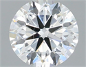 Natural Diamond 0.70 Carats, Round with Excellent Cut, F Color, SI1 Clarity and Certified by IGI