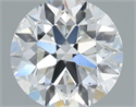Natural Diamond 0.70 Carats, Round with Very Good Cut, G Color, SI1 Clarity and Certified by IGI