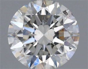 Picture of Natural Diamond 0.74 Carats, Round with Excellent Cut, G Color, SI1 Clarity and Certified by IGI