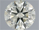 Natural Diamond 0.90 Carats, Round with Excellent Cut, M Color, SI2 Clarity and Certified by IGI
