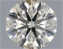 Natural Diamond 0.90 Carats, Round with Excellent Cut, K Color, SI2 Clarity and Certified by IGI