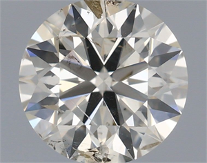 Picture of Natural Diamond 0.90 Carats, Round with Excellent Cut, K Color, SI2 Clarity and Certified by IGI