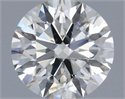 Natural Diamond 0.72 Carats, Round with Excellent Cut, H Color, I1 Clarity and Certified by IGI