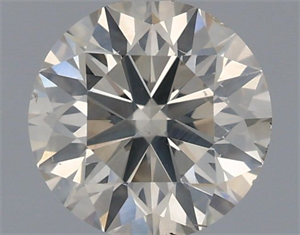 Picture of Natural Diamond 0.90 Carats, Round with Excellent Cut, K Color, SI2 Clarity and Certified by IGI