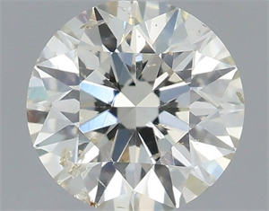 Picture of Natural Diamond 0.70 Carats, Round with Very Good Cut, I Color, SI2 Clarity and Certified by IGI