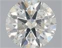 Natural Diamond 0.70 Carats, Round with Excellent Cut, I Color, I1 Clarity and Certified by IGI