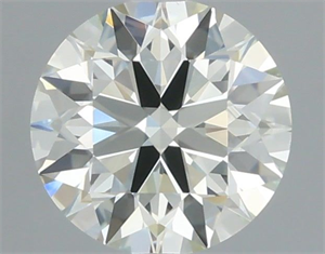 Picture of Natural Diamond 0.72 Carats, Round with Excellent Cut, J Color, VS2 Clarity and Certified by IGI