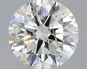 Picture of Natural Diamond 0.70 Carats, Round with Excellent Cut, J Color, SI2 Clarity and Certified by IGI