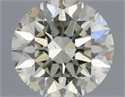 Natural Diamond 0.77 Carats, Round with Excellent Cut, J Color, SI1 Clarity and Certified by IGI