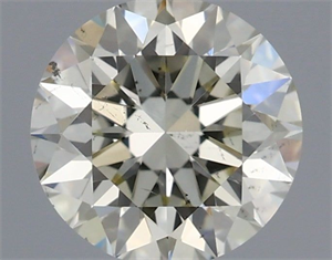 Picture of Natural Diamond 0.77 Carats, Round with Excellent Cut, J Color, SI1 Clarity and Certified by IGI