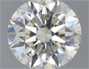Natural Diamond 0.72 Carats, Round with Excellent Cut, J Color, SI2 Clarity and Certified by IGI