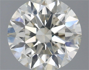 Picture of Natural Diamond 0.72 Carats, Round with Excellent Cut, J Color, SI2 Clarity and Certified by IGI