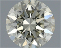 Natural Diamond 0.73 Carats, Round with Excellent Cut, K Color, VS2 Clarity and Certified by IGI
