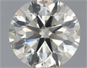 Natural Diamond 0.70 Carats, Round with Excellent Cut, K Color, SI1 Clarity and Certified by IGI