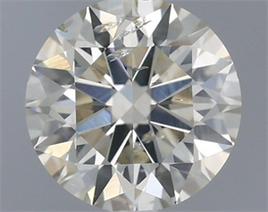 Foto Diamante Natural 0.71 quilates, Redondo , Color K, claridad SI2 y certificado IGI de