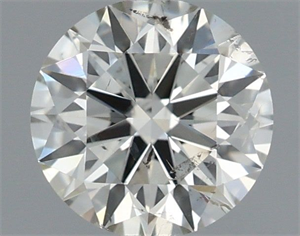 Picture of Natural Diamond 0.70 Carats, Round with Excellent Cut, K Color, SI2 Clarity and Certified by IGI