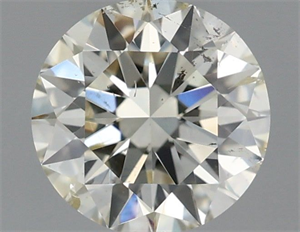 Picture of Natural Diamond 0.70 Carats, Round with Excellent Cut, K Color, SI2 Clarity and Certified by IGI