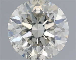 Picture of Natural Diamond 0.71 Carats, Round with Excellent Cut, K Color, SI2 Clarity and Certified by IGI