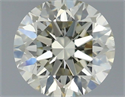 Natural Diamond 0.70 Carats, Round with Excellent Cut, L Color, VS2 Clarity and Certified by IGI
