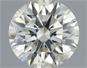 Natural Diamond 0.70 Carats, Round with Excellent Cut, L Color, SI2 Clarity and Certified by IGI