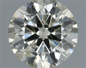 Picture of Natural Diamond 0.71 Carats, Round with Excellent Cut, L Color, I1 Clarity and Certified by IGI