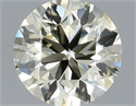 Natural Diamond 0.70 Carats, Round with Very Good Cut, L Color, SI2 Clarity and Certified by IGI