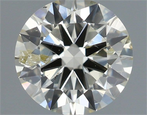 Picture of Natural Diamond 0.82 Carats, Round with Excellent Cut, K Color, I1 Clarity and Certified by IGI