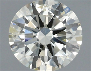 Picture of Natural Diamond 0.80 Carats, Round with Excellent Cut, K Color, SI2 Clarity and Certified by IGI