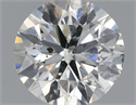 Natural Diamond 0.90 Carats, Round with Excellent Cut, H Color, SI2 Clarity and Certified by IGI