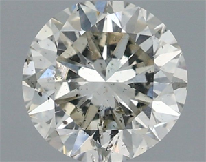 Picture of Natural Diamond 0.90 Carats, Round with Very Good Cut, J Color, SI2 Clarity and Certified by IGI