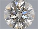Natural Diamond 0.90 Carats, Round with Excellent Cut, K Color, SI2 Clarity and Certified by IGI